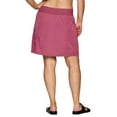 thumbnail image 4 of RBX Active Women's Plus Size Ruched Longer Length Tennis/Golf Skort, 4 of 6