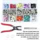thumbnail image 2 of Alicates de botones a presión, herramienta, sujetadores para ropa de bebé, juego de broches de tela, kit de tachuelas para el hogar con herramientas, 200 piezas Inevent HA009170-01B, 2 of 6