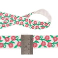 thumbnail image 2 of IBA Indianbeautifulart Silver Zari With Pink, Turquoise & Green Thread Dupion&nbsp;Trimming&nbsp;for Sewing 1 Inch Wide DIY Craft by 3 Yard Border Lace Tape&nbsp;Trim, 2 of 7