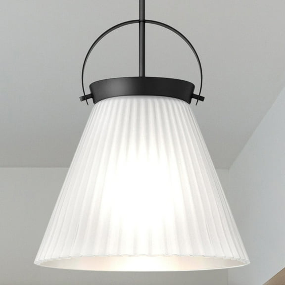 Luxury Minimalist Pendant, Matte Black, UQL5761