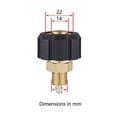 thumbnail image 4 of Adaptador de boquil Qucik Connect, accesorios de arande de tón, boquil de pulverizador de chorro de espuma para vadora a presión, - Baoblaze  Adaptador de boquilla de espuma, 4 of 8