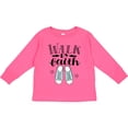 thumbnail image 3 of Inktastic Walk by Faith Quote Boys or Girls Long Sleeve Toddler T-Shirt, 3 of 5