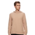 thumbnail image 3 of D'S DAMAT, Logo Printed Sweatshirt, Sweatshirts for Men, Machine Washable Sweatshirt Men Hooded Sweatshirt with Pockets, Long Sleeve, Regular Fit, Cotton, Elastane | xl - Beige, 3 of 5