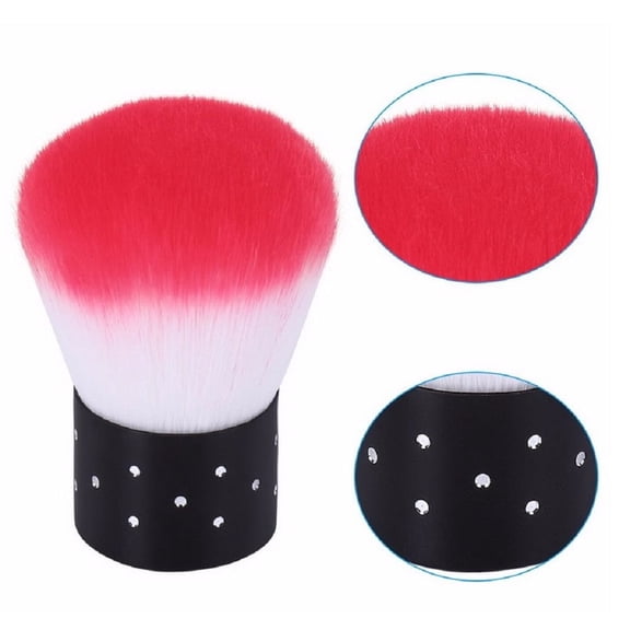 Nail Art Dust Brush, Soft Bristle Powder Cleaner for Acrylic & Gel Nails, Manicure Dusting Brush for Dip Powder, Polish Cleanup & Makeup Use, TIKA