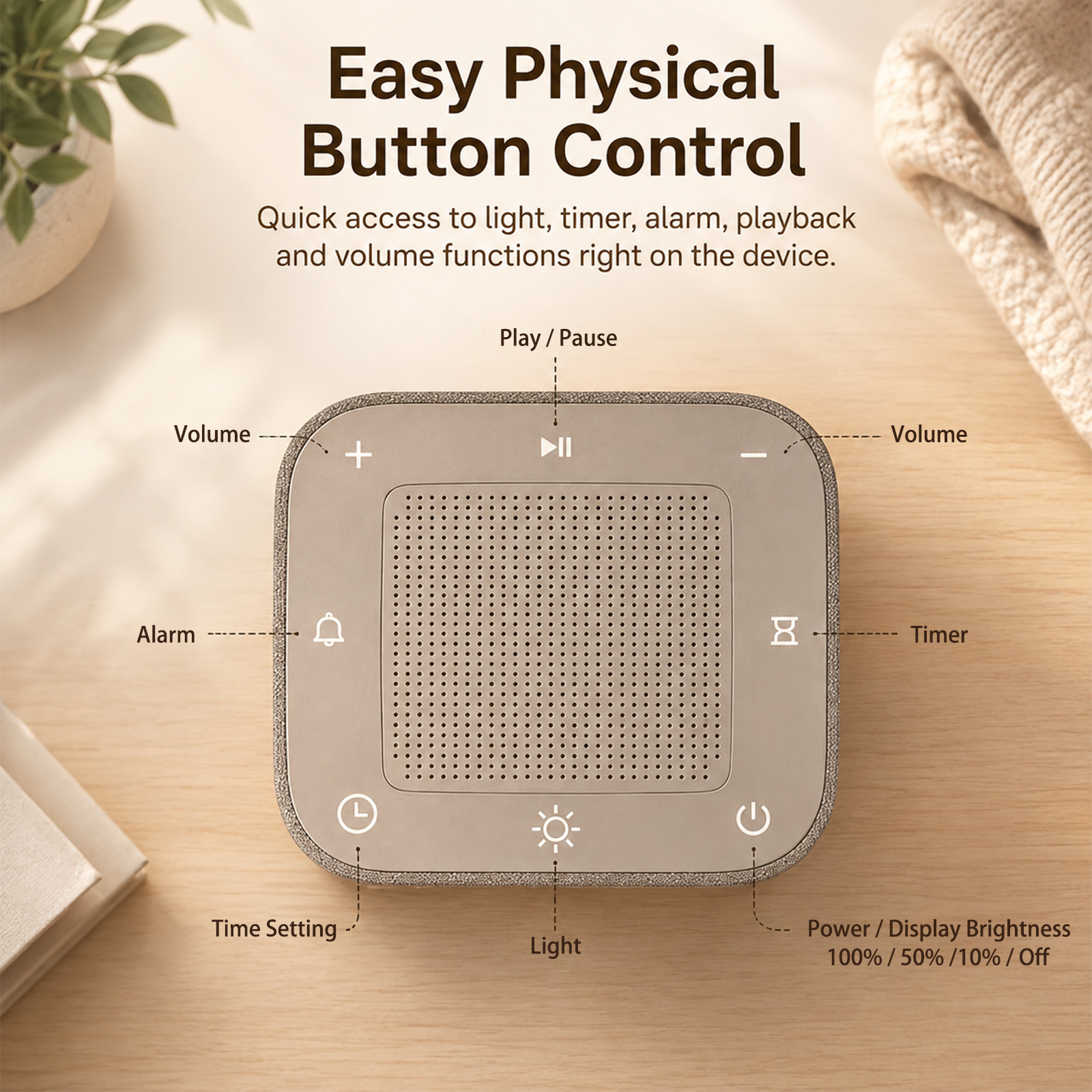 GOLDLEMON Smart White Noise Machine 32 Sounds photo 7