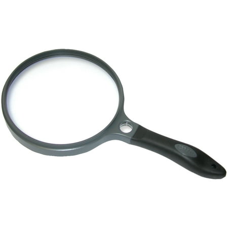 Handheld Bifocal Magnifier ((2 pack) Carson SureGrip Magnifier 5 Inch Round 2x Power Lens with 11.5x Magnification Spot Lens and Case (SG-14) Handheld Magnifying)