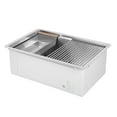 thumbnail image 4 of Ancona Évier de Cuisine sous-Mouvant 28 Pouces Fait Main avec Accessoires en Acier Satiné, 4 of 6