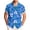 Light Blue, variant on Stamzod Men's Hawaiian Shirt Short Sleeve Printed Button Down Summer Beach Shirts (S-5Xl) Blue M