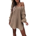 thumbnail image 1 of Gibobby Suéteres para mujer, Sueteres Canalé Sweater Dama Diseño de Moda(Caqui,XG), 1 of 4