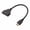 Black, variant on HDMI Splitter Cable - 1 to 2 Way, 30cm, for HDTV/PS3/DVD Players