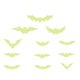 thumbnail image 2 of Pegatinas luminosas de murciélago 3D para Halloween, decoraciones para fiestas, ventana de PVC, calcomanías que brillan en la noche, luz roja, Kits de decoración para fiestas Luz verde 12 piezas Advancent HA007282-01, 2 of 6