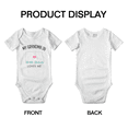 thumbnail image 3 of My Grandma In North Dakota Loves Me Baby Clothing For Boy Girl Bodysuits 12-18 Months, 3 of 5