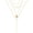 "4PCS - simulated Pearls&Bar& Hammered Disc&Long Bar, variant on Dainty Layered Choker Necklace, Handmade Y Pendant Necklace Multilayer Bar Disc Necklace Adjustable Layering Choker Necklaces for Women