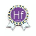 thumbnail image 1 of Quimica elementos periodo cuadro metales de transición hafnio HF Insignia broche Medalla ganadora, 1 of 3