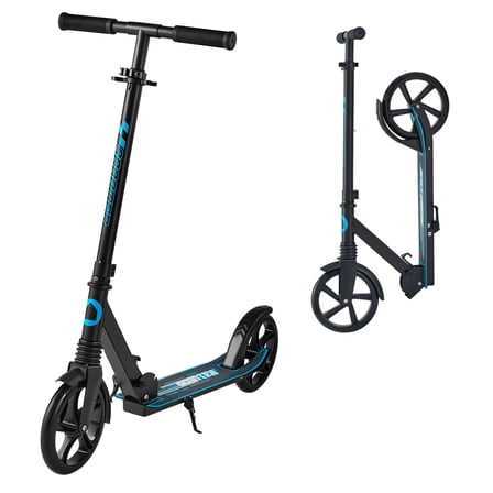 VEVOR Kick Scooter for Kids Ages 8 , Teens & Adults, 2-Wheel Toddler Scooter with Adjustable Height Handlebar, Wide Anti-Slip Deck, Foldable Lightweight for Boys & Girls up to 220 lbs, Black   Blue