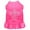 Bright Pink, variant on Pet Dog Cat Dress Rhinestone, "Silver Fleur De Lis"