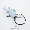 thumbnail image 5 of Diadema de Ratatouille de Disney, nueva diadema de peluche de dibujos animados, horquilla francesa de ala ancha, tocado con foto, regalos creativos para niñas, 5 of 5