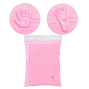 YOHOME Clearance Gift！20G Soft Clay Fluffy Material Diy Baby Care Hand And Foot Printing Mud Pink