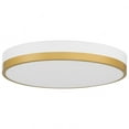 thumbnail image 5 of Access Lighting LED Flush Mount in White with Antique Brushed Brass Color, 5 of 7