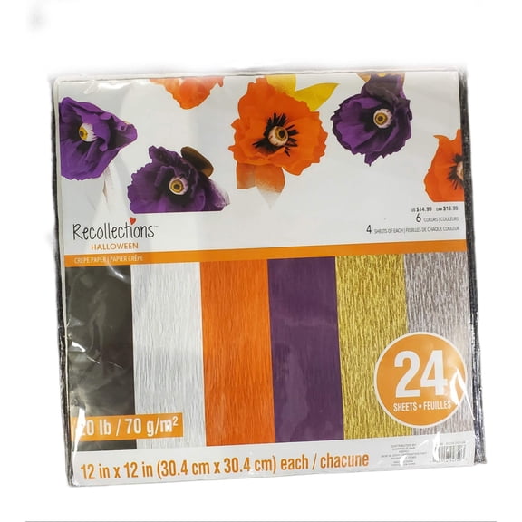 RECOLLECTIONS, CREPE PAPER KIT, HALLOWEEN 20 lb 12 X 12 IN