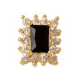 thumbnail image 3 of dianhelloya Nail Decoration Exquisite Square Nail Charms Accessories Cubic Zirconia Rhinestone Jewelry Manicure Ornament A Black, 3 of 8