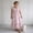 Pink, variant on Summer Dresses for Women Ruffle Short Sleeve V Neck Smocked A-Line Floral Maxi Dress Casual Boho Print Dress Wedding Guest