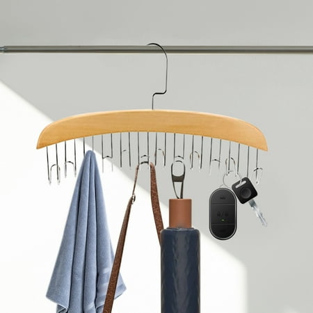 IBaodan Surprise discount Sling Hanger Wooden Hook Hanger Hanging Underwear Belt Scarf Bag Multi Hook Hanger Organizer Closet Organizers And Storage For Bras Belts Ties Gifts