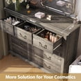 thumbnail image 3 of 9 Drawer Dressers for Bedroom,Farmhouse Dresser with 6 Solid Wood feet,63" Wide Wooden Chest of Drawers for Bedroom,Living Room, Hallway, 3 of 7