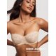thumbnail image 2 of Sostén DOBREVA sin relleno, sin tirantes, con encaje y aro, beige 42C, 2 of 5