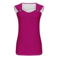 thumbnail image 4 of Buigttklop Womens Tank Tops 2024 Summer T Shirts V Neck Sleeveless Casual Loose Blouses, 4 of 4