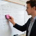 thumbnail image 3 of Magnetic Mini Whiteboard Erasers, Dry Erase Board Cleaner Sponge For Office Classroom Home Whiteboard Cleaning(Pink-1.97"), 3 of 4