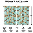 thumbnail image 2 of Blackout Kids Curtains,Boxer Dog Pitbull Terriers Dog and Pizza Childrens Insulated Curtains Set Of 2,Bedroom Essentials,Toddler Room Decor 42"x63"(106x160cm), 2 of 4