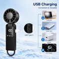 thumbnail image 3 of 2026 model high-speed mini handheld small fan, 199 rpm small wind cannon, USB rechargeable battery-powered turbo, portable handheld fan, mini portable cooling device, 3 of 7