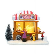 LED Lighted Houses Multicolored Christmas Vacation Village with Music Popcorn House