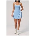 thumbnail image 4 of AEXTO Robe de Tennis avec Short Intégré et Soutien-Gorge Robe Athlétique pour Femmes Été Découpes Torsadée Robe d'Entraînement de Golf, 4 of 17