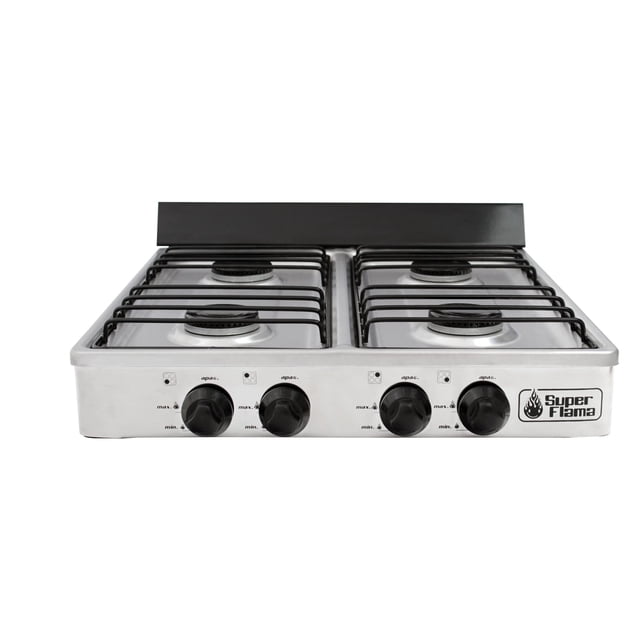 Parrilla 4Q-TA de 4 quemadores de Acero Super Flama Parrilla 4Q-TA