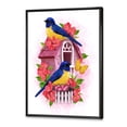 thumbnail image 3 of Designart 'Two Yellow and Blue Tit Birds Sitting Near The Nest' Traditional Framed Canvas Wall Art Print, 3 of 5
