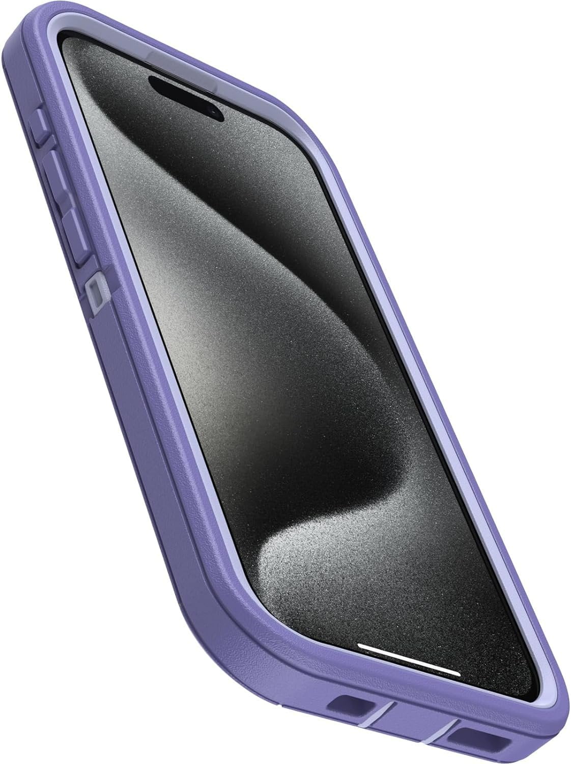 OtterBox iPhone 15 Pro Only - Defender Series Case - Mountain Majesty Purple - Screenless - Rugged & Durable - with Port Protection - Holster Clip Includes - Non-Retail Packaging