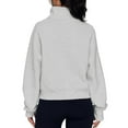 thumbnail image 4 of SAATLERI Womens Cropped Hoodie Casual Stand Collar Sweatshirt Loose Fit Full Zip Up Long Sleeve Pullover Fall Fashion Top, 4 of 6