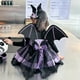 thumbnail image 3 of Vestido de Lolita de dibujos animados lindo de Sanrioed Kuromi Girl, vestido de tutú para fiesta de cumpleaños de primavera y otoño, vestido de niña para juego de rol, regalo de Halloween, 3 of 5