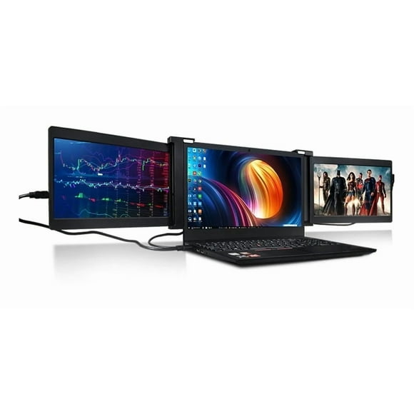 2 Pantallas Para Laptop Portátil Doble Monitor 11,9'' 1080p