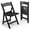 Black, variant on QRKD Plastic Folding Chair with Padded Seat, Resin Foldable Chairs with Soft Cushion, Comfortable and Sturdy, Suitable for Indoor and Outdoor, Parties, Weddings, Commercial Events, Black, 2 Pack