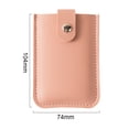 thumbnail image 3 of Card Stackable Pull-Out Card Holder Multi-Card Slots Credit Card Holder PU Leather Pocket Business Card Holder with Snap Buttons, 3 of 7