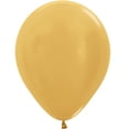 thumbnail image 2 of 100 Metallic Gold Color Latex Balloons 11", 2 of 2