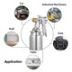 thumbnail image 3 of Paint Sprayer Set Ergonomic Handle Adjustable Valve High Volume Low Pressure Pneumatic Spray Gun With 1000ml Spray Can, 3 of 5