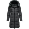 thumbnail image 4 of Marikoo Women's Warm Winter Coat with Hood - Quilted Thigh-Length Jacket - Natsukoo XVI, 4 of 10
