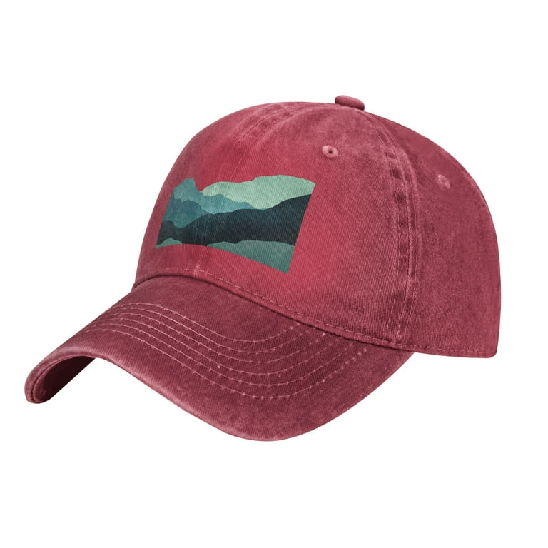 ZICANCN Mens Hats Unisex Baseball Caps-Blue Mountain Hats for Men Baseball  Cap Western Low Profile Hats Fashion