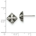 thumbnail image 3 of White Stainless Steel Earring Button Women'S 8.3 mm 3.2, 3 of 3