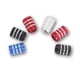 thumbnail image 1 of 4Pcs/1Set Aluminum Alloy Car Wheel Tire Valve Caps Tyre Rim Stem Covers Airdust Waterproof for Automobiles Motorcycles TrucksBlack 1set14 He Qiyong unisex, 1 of 1