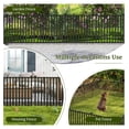 thumbnail image 5 of Garden Fence 2 Panels, 80”L x 37.5”H Outdoor Privacy Screen w/Sharp Ground Stakes, Protective , Fence, Vinyl Picket Fence Garden Fencing for Yard Patio, Animal Barrier Black, 5 of 6